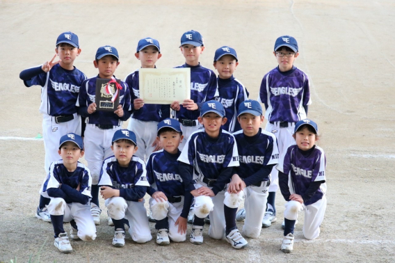 第6回サンフォレストJr.カップ野球大会（4年生以下）　準優勝